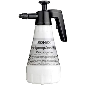 sonax pump vaporizer solvent resistant 1ltr  professional heavy-duty pressure sprayer  viton seals  adjustable spray nozzle for solvents degreasers brake cleaners art no 04969410