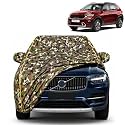 Sonet 100% Waterproof Car Cover | Dustproof Sun Protection Cover | Soft Cotton Lining | Triple Stitched | Mirror Pocket | Antenna Pocket | All Weather Body Cover (Army)