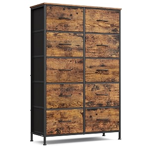 SONGMICS Dresser for Bedroom Tall Dresser with