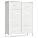 SONGMICS Nightstand with 2 Fabric Drawers Bedside