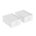 SONGMICS Set of 2 Foldable Wardrobe Clothes Organizers, 6-Compartment