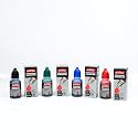 Soni Officemate Permanent Marker Ink –15ml | Pack of 4 (Mix)|Black, Blue, Red & Green | Quick-Dry, Smudge-Free, Long-Lasting | Eco-Friendly