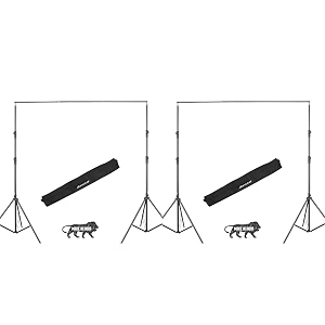 sonia background stand kit 9 ft 274 cm x 9 ft 274 cm photography support system kit portable foldable with carry bag pack of 2
