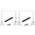 SONIA Background Stand Kit 9 ft (274 cm) x 9 ft (274 cm) Photography Support System Kit Portable Foldable with Carry Bag (Pack of 2)