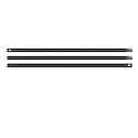 Sonia Curtain Rods with Conversion Adapter Convert The Light Stand into a Background System 3 Feet Each Rod (3 Pcs Set)