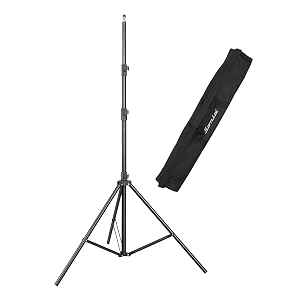 sonia ls-250 9 feet portable foldable umbrella light stand with bag for photography tiktok video photo video studio lighting black