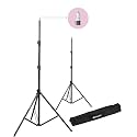 Sonia LS-250 9 Feet Umbrella Flash Portable Foldable Combo Light Stand for Photography Set of 2 with Carry Bag Case for tiktok Video Photo Studio Shooting (Black)