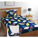 Soniasaa® Prime Collection Cotton-Mix Fitted Single Bedsheet with 1 Pillow Cover for Single Bed with All Around Elastic 238 TC Size - 72X36X6 Fit Upto 6 Inches Mattress Color Olive Green