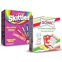 Sonic &amp; Skittles Wild Berry Singles To Go, 60 Count Variety Pack, Watertok Powdered Drink Mix, Includes Limeade, Cherry Limeade, Strawberry Limeade, Strawberry, Berry Punch, Wild cherry &amp; Raspberry