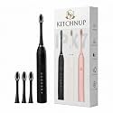 Sonic Electric Toothbrush for Adults & Kids | 5 Cleaning Modes | 34000 Strokes/Min | USB Rechargeable | 4 Brush Heads | Waterproof IPX7 | Deep Cleaning Electric Tooth Brush (Multi)