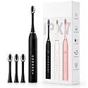 Sonic Electric Toothbrush for Adults & Kids | 5 Cleaning Modes | 34000 Strokes/Min | USB Rechargeable | 4 Brush Heads | Waterproof IPX7 | Deep Cleaning Electric Tooth Brush (Multicolor, 1pc)