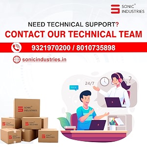 sonic industries 15 kg automatic continuous band sealer machine for industrial packaging