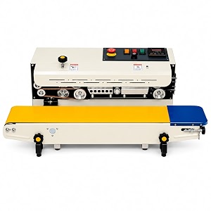 sonic industries fr900 top model heavy duty band sealing machine continuous bag sealer with conveyor automatic heat sealing machine for pe pp plastic amp laminated bags