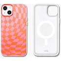 Sonix Case for iPhone 15 Plus, iPhone 14 Plus | Compatible with MagSafe | 10ft Drop Tested | Checkered | Checkmate Pink