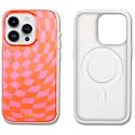 Sonix Case for iPhone 15 Pro | Compatible with MagSafe | 10ft Drop Tested | Checkered | Checkmate Pink