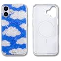 Sonix Case for iPhone 16 Plus | Compatible with MagSafe | 10ft Drop Tested | Glitter Clouds | Day Dream