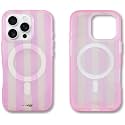 Sonix Case for iPhone 16 Pro | Compatible with MagSafe | 10ft Drop Tested | Jelly Stripe Pink/Cream