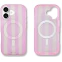 Sonix Case for iPhone 17 | Compatible with MagSafe | 10ft Drop Tested | Jelly Stripe Pink/Cream