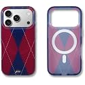 Sonix Case for iPhone 18 Pro, 17 Pro | Argyle Red/Blue
