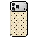 Sonix Case for iPhone 18 Pro, 17 Pro | Polka Dot (Beige/Black)