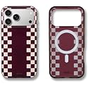 Sonix Case for iPhone 18 Pro Max, 17 Pro Max | Diner Check Cognac/Nude