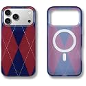 Sonix Case for iPhone 18 Pro Max, 17 Pro Max | Argyle Red/Blue