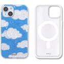 Sonix Protective Phone Case for iPhone 15, 14, 13 | Compatible with MagSafe | 10ft Drop Tested | Glitter Clouds | Day Dream