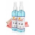 SONORO KATE Lens Cleaner Spray Combo 100 ml + 100 ml with 2 Microfiber Cloths – Streak-Free Anti-Fog &amp; Anti-Static Cleaner for Spectacles, Eyeglasses, Sunglasses, Camera Lenses, Binoculars &amp; Screens