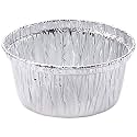 SSSG Aluminum Foil Disposable Ramekins Muffin Mini Baking Cups for Hot and Cold Foods (Pack of 100)