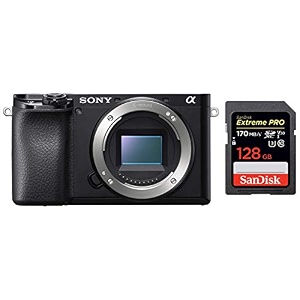 sony alpha ilce 6100 242 mp mirrorless digital slr camera body only aps-c sensor fast auto focus real-time eye af real-time tracking 4k vlogging camera amp tiltable lcd