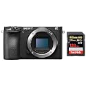 Sony Alpha ILCE-6500 24.2 MP Digital SLR Camera Body Only (Black) + SanDisk 128GB Extreme Pro SDXC UHS-I Card - C10, U3, V30, 4K UHD, SD Card