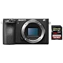 Sony Alpha ILCE-6500 24.2 MP Digital SLR Camera Body Only (Black) + SanDisk 128GB Extreme Pro Class 10 UHS-II SDXC Memory Card
