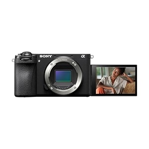 sony alpha ilce-6700 aps-c interchangeable-lens mirrorless camera body only  made for creators  260 mp  artificial intelligence based autofocus  4k 120p recording - black