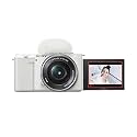 Sony Alpha ZV-E10 - APS-C Interchangeable Lens Mirrorless Vlog Camera Kit - White