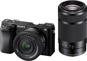 sony ilce-6100x mirrorless camera body with with selp16502  sel55210