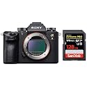 Sony ILCE-9 Full-Frame 24.2MP Mirrorless Interchangeable Lens Camera Body Only (Black) + SanDisk 128GB Extreme Pro SDXC UHS-I Card - C10, U3, V30, 4K UHD, SD Card