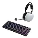 Sony INZONE H9 II Wireless Noise Canceling Gaming Headset (White) + Gaming Keyboard