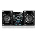 Sony MHC-GZX33D/ME12 Mini Hi-Fi Component: 1200W Power Output, Bluetooth, Stereo Audio, Mica Reinforced Cellular Woofer, FM/AM Tuner, Karaoke Function