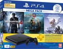 SONY PS4 Slim 1 TB with Horizon Zero Dawn, God of War, Uncharted 4