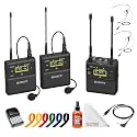 Sony UWP-D27 2-Person Camera-Mount Wireless Omni Lavalier Broadcast Bundle