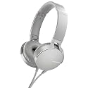 Sony XB550AP Extra Bass On-Ear Headset/Headphones with mic for phone call, White (MDRXB550AP/W)