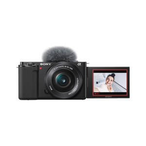 sony zv series zv-e10l mirrorless camera body with 1650 mm power zoom lens vlog