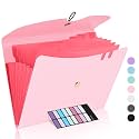 Sooez 7 Pocket Accordion File Organizer, Premium Expanding File Folder