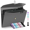 Sooez 7 Pocket Accordion File Organizer, Premium Expanding File Folder