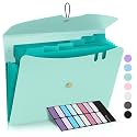 Sooez 7 Pocket Accordion File Organizer, Premium Expanding File Folder