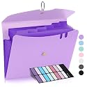 Sooez 7 Pocket Accordion File Organizer, Premium Expanding File Folder