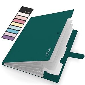 sooez accordion file organizer expanding file folder with label 5 pocket