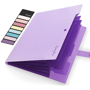 sooez accordion file organizer expanding file folder with label 5 pocket