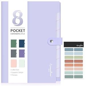 sooez elegant accordion file organizer 8 pocket expanding file folder