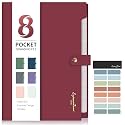 Sooez Elegant Accordion File Organizer, 8 Pocket Expanding File Folder